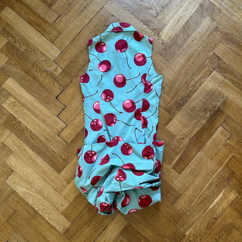 Moschino SS10 Cherry Print Collar Dress