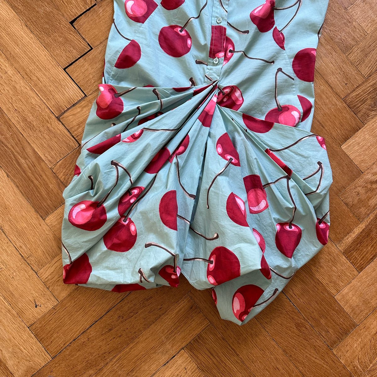 Moschino SS10 Cherry Print Collar Dress