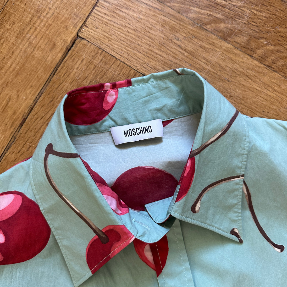 Moschino SS10 Cherry Print Collar Dress