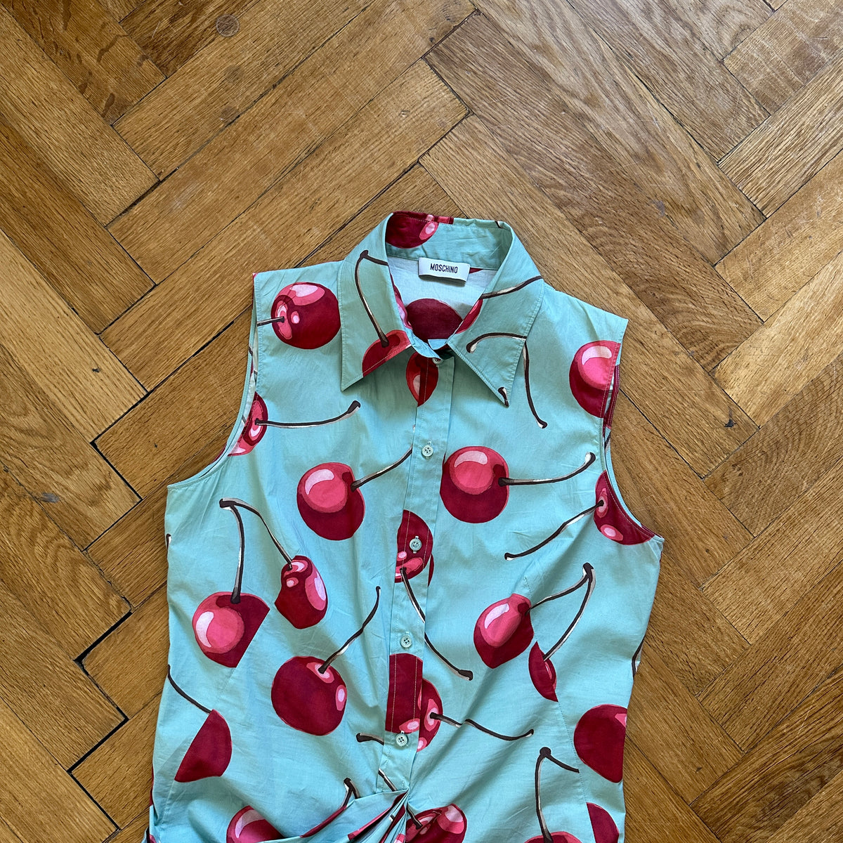 Moschino SS10 Cherry Print Collar Dress