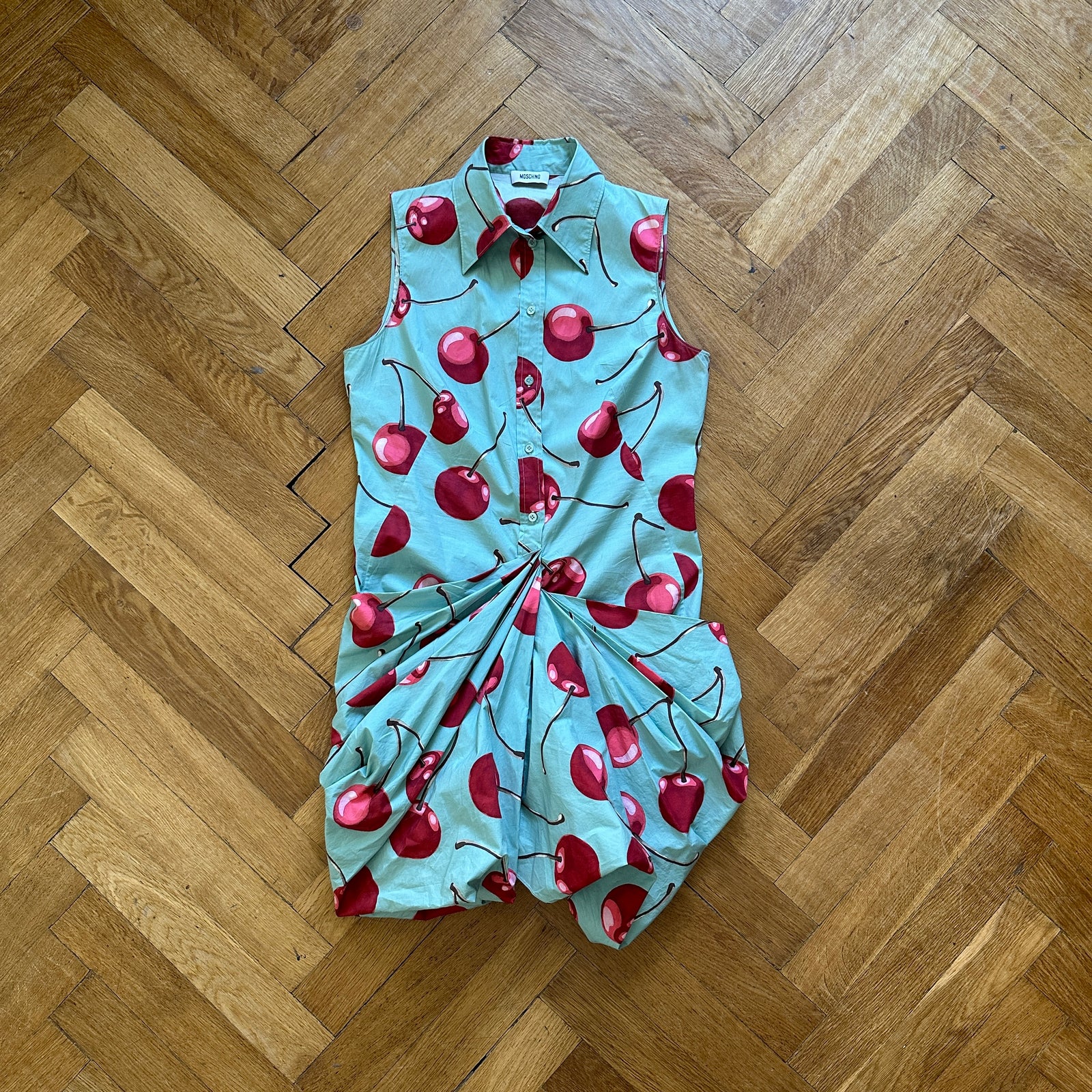 Moschino SS10 Cherry Print Collar Dress