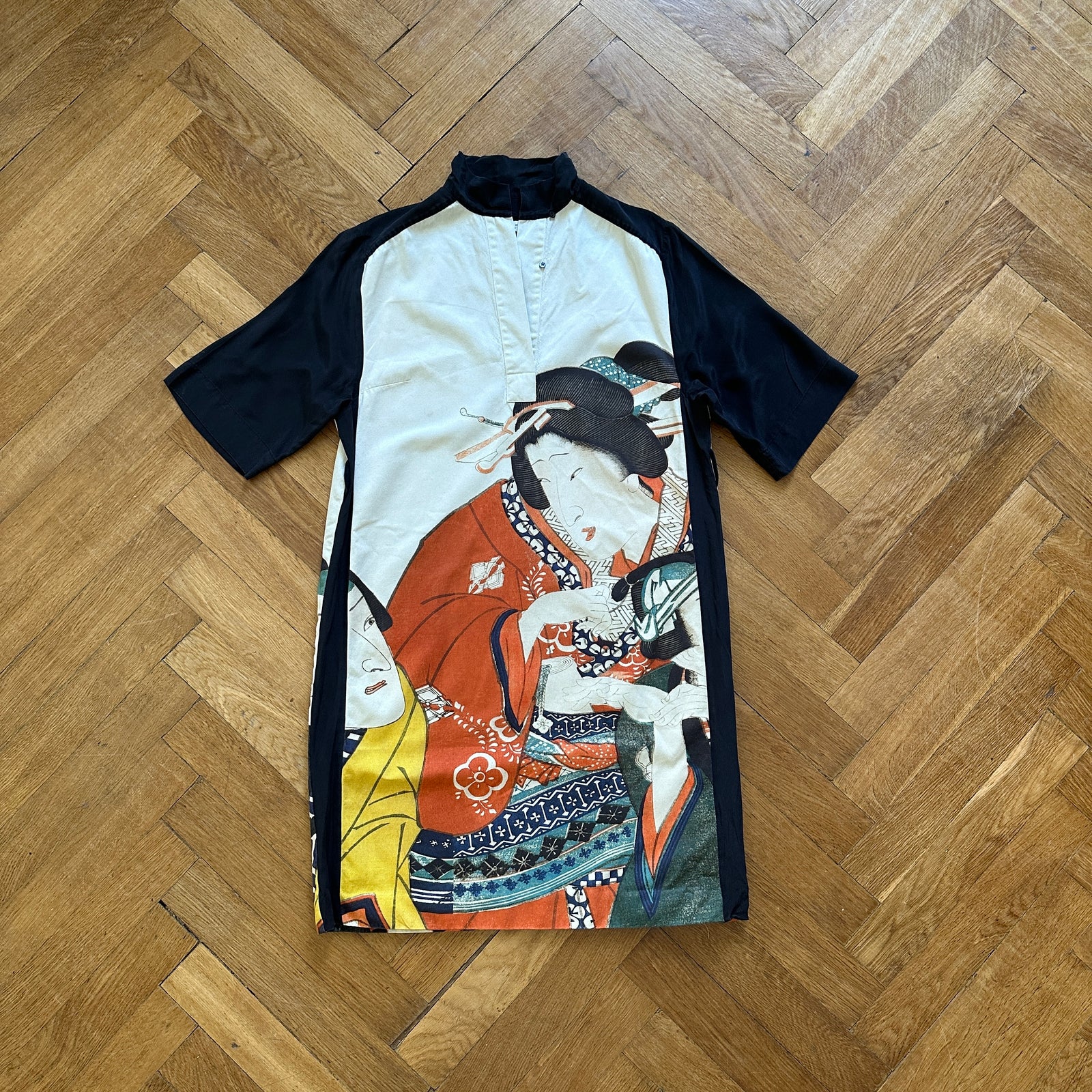 Dries Van Noten FW12 Geisha Print Tunic Dress