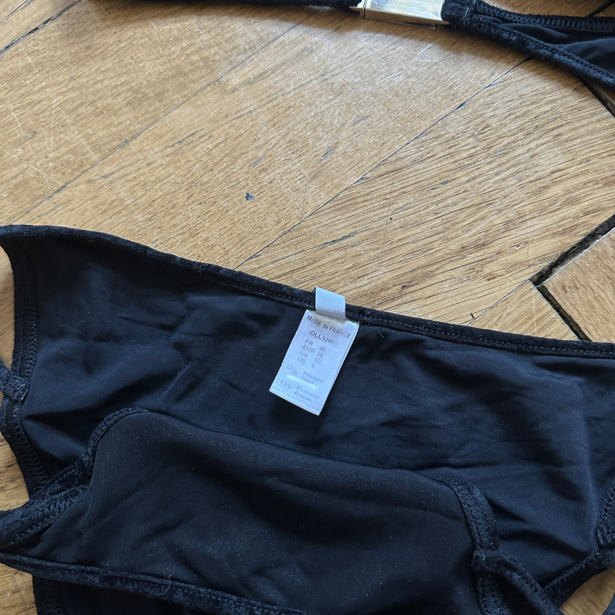 Christian Dior by John Galliano SS05 Peace Logo Hardware Velvet Bikini