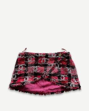 Chanel 2025 Sequined Logo Boucle Mini Skirt Sample