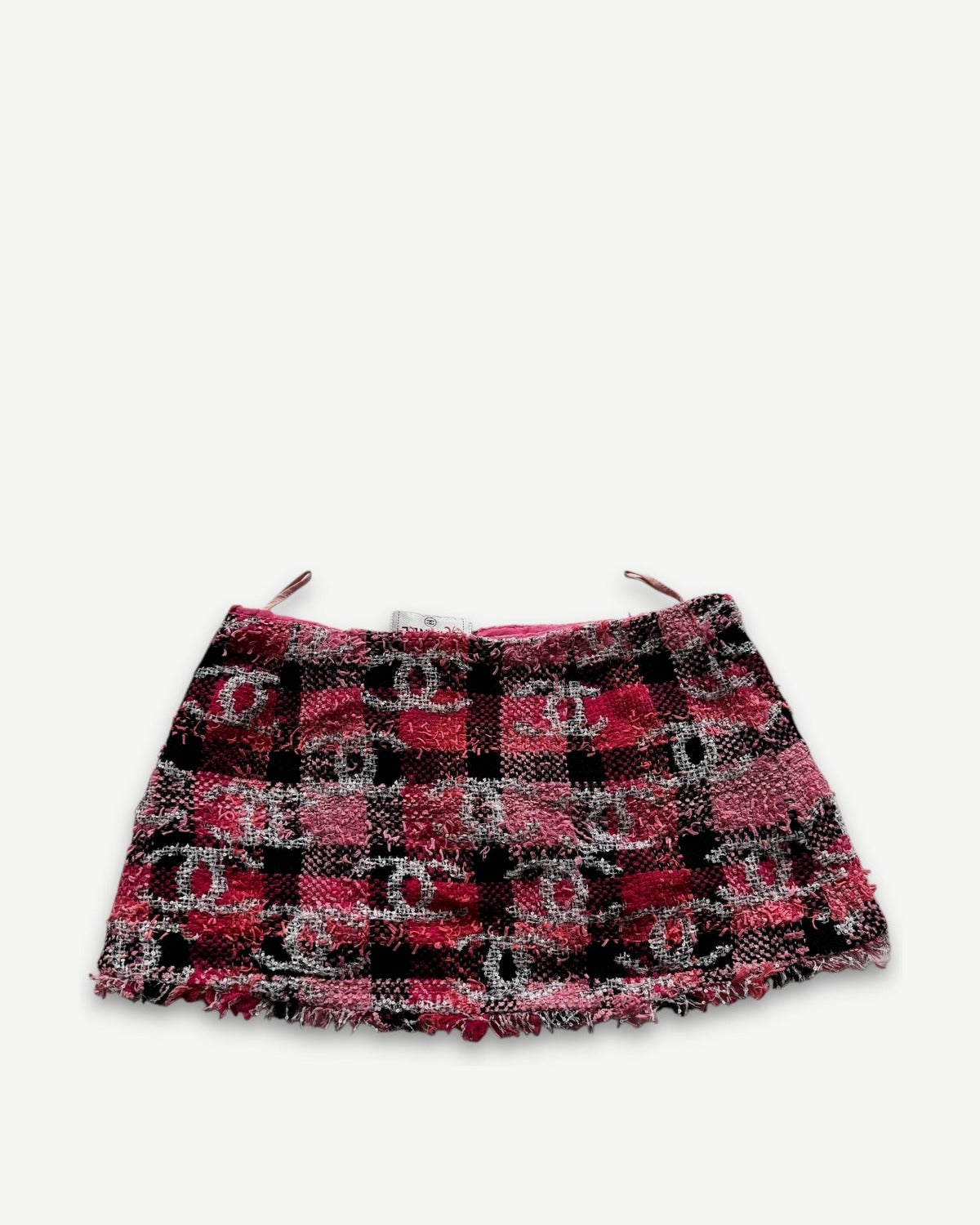 Chanel 2025 Sequined Logo Boucle Mini Skirt Sample