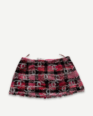 Chanel 2025 Sequined Logo Boucle Mini Skirt Sample