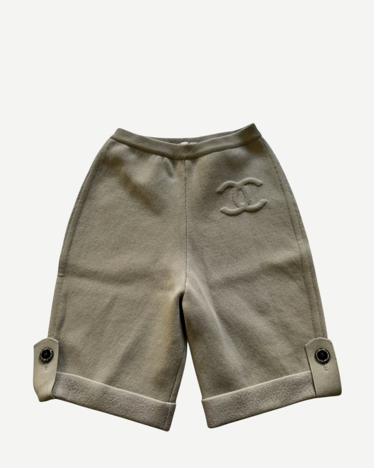 Chanel 2025 Cruise CC Logo Knit Shorts