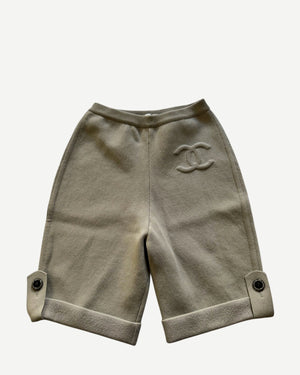 Chanel 2025 Cruise CC Logo Knit Shorts