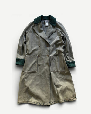 Chanel SS22 Oversized Washed Denim Overcoat Sample