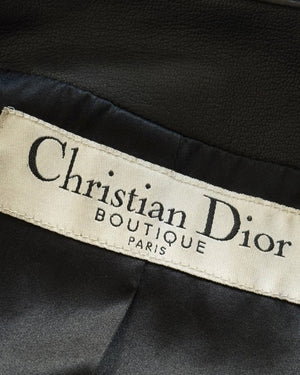 Christian Dior SS04 by John Galliano Bondage Black Leather Jacket