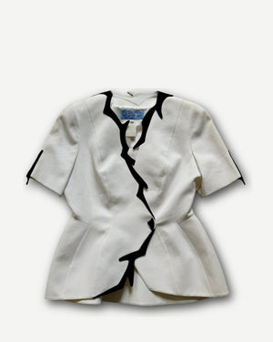 Thierry Mugler Vintage Trim Detail Shortsleeve Jacket