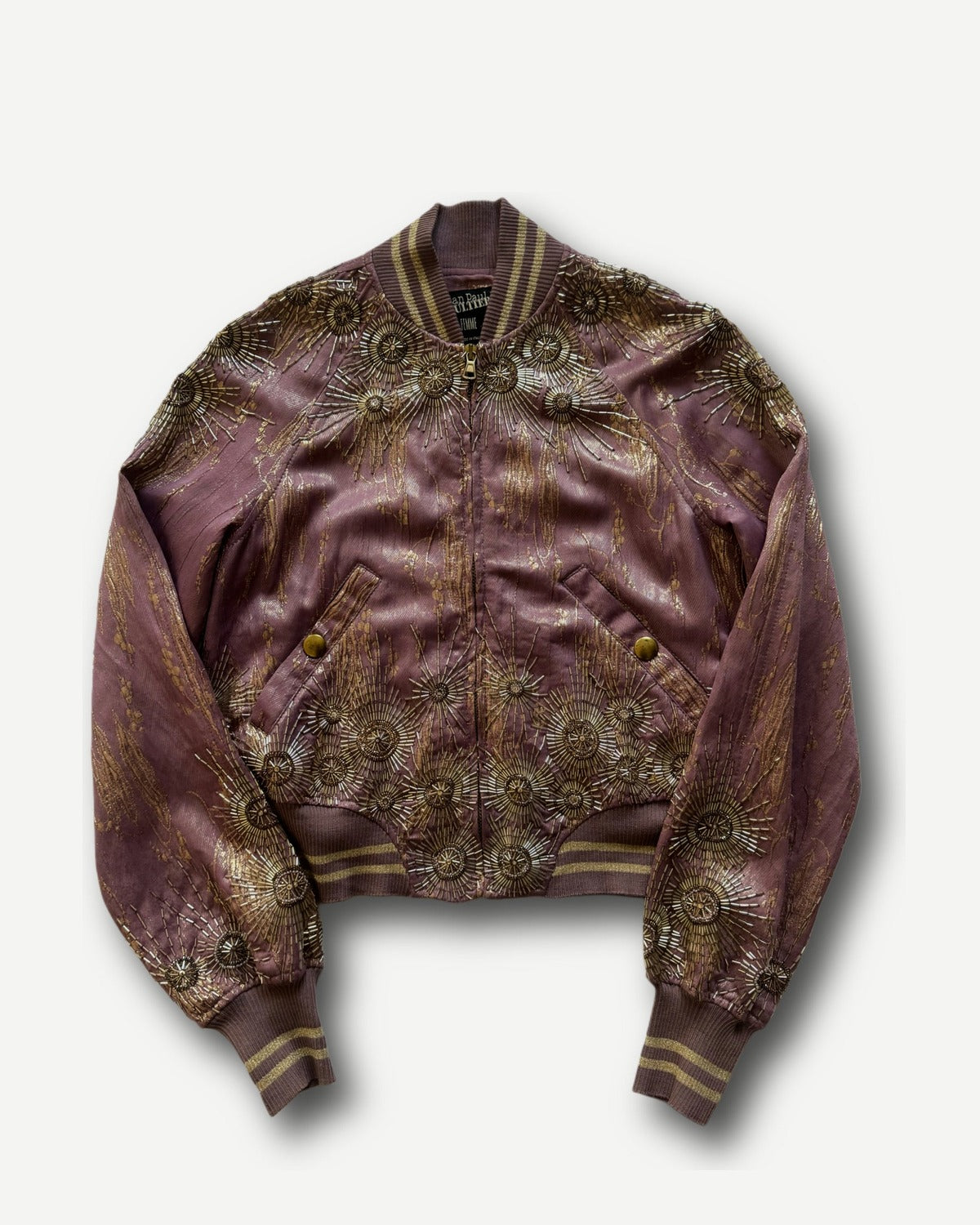 Jean Paul Gaultier 90s Embellished Silk Jacket