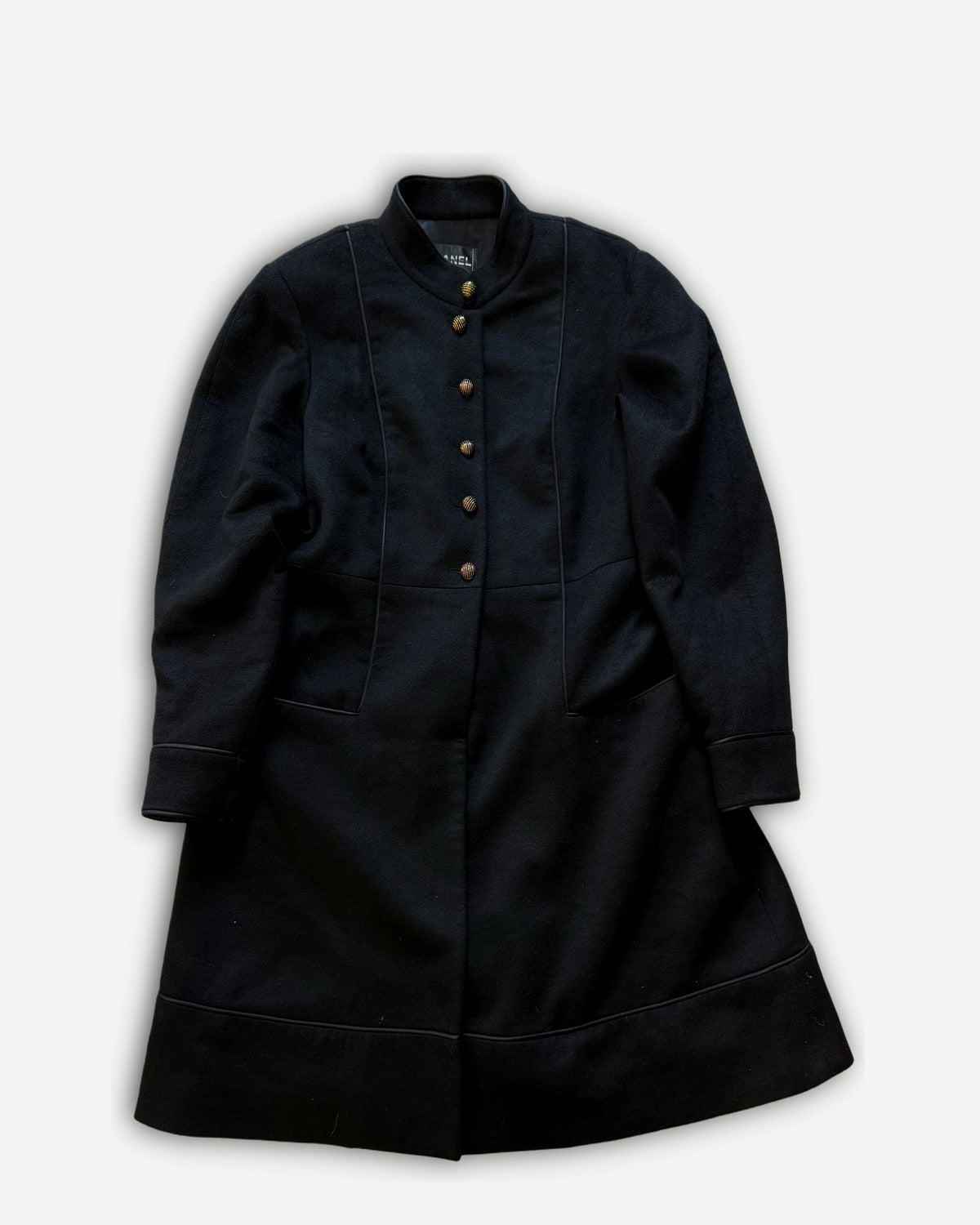 Chanel AW09 by Karl Lagerfeld Black Cashmere Coat