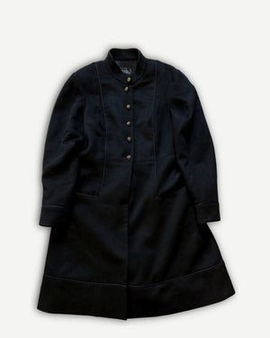 Chanel AW09 by Karl Lagerfeld Black Cashmere Coat