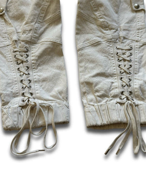 Christian Dior SS03 by John Galliano Laced Flight Pants