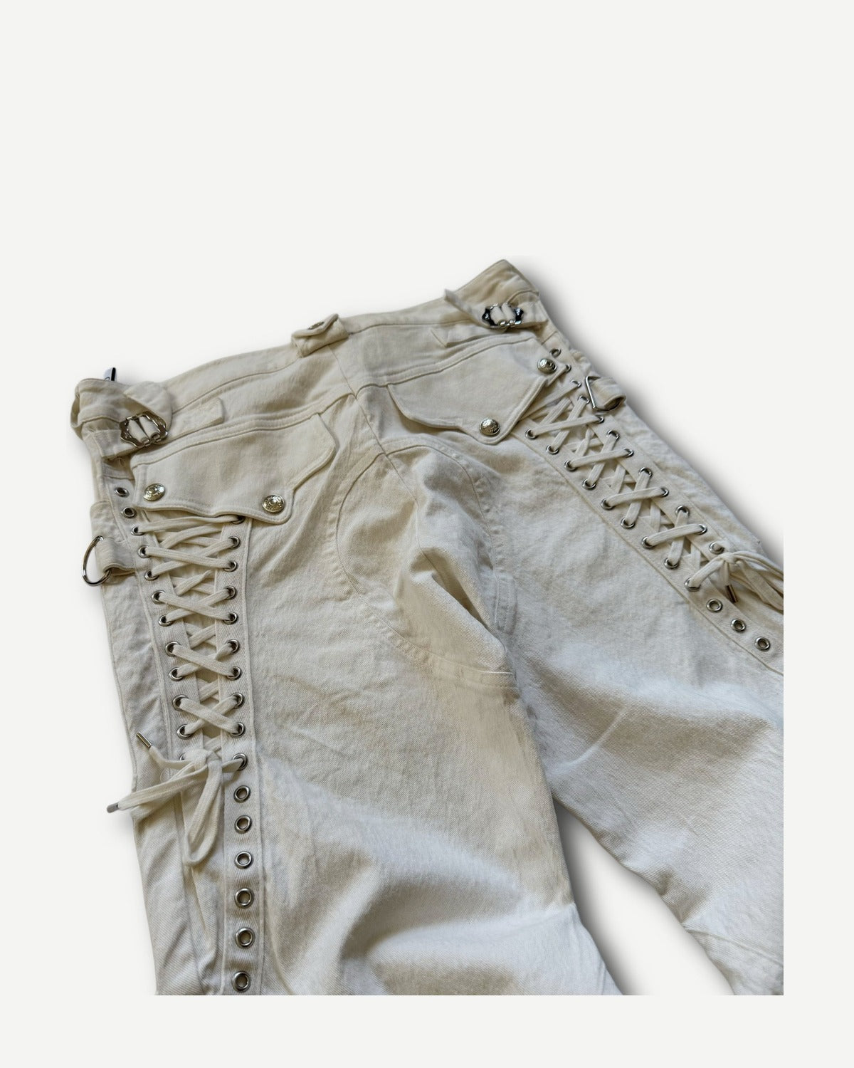 Christian Dior SS03 by John Galliano Laced Flight Pants