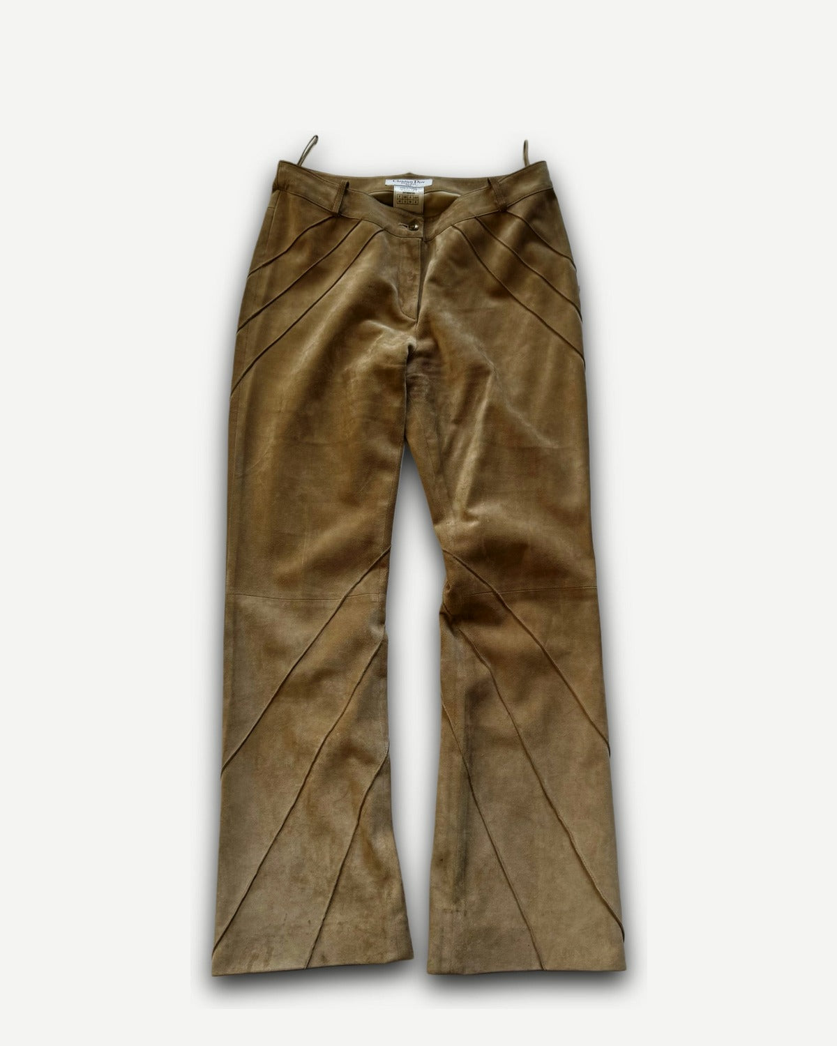 Christian Dior AW02 by John Galliano Paneled Suede Pants