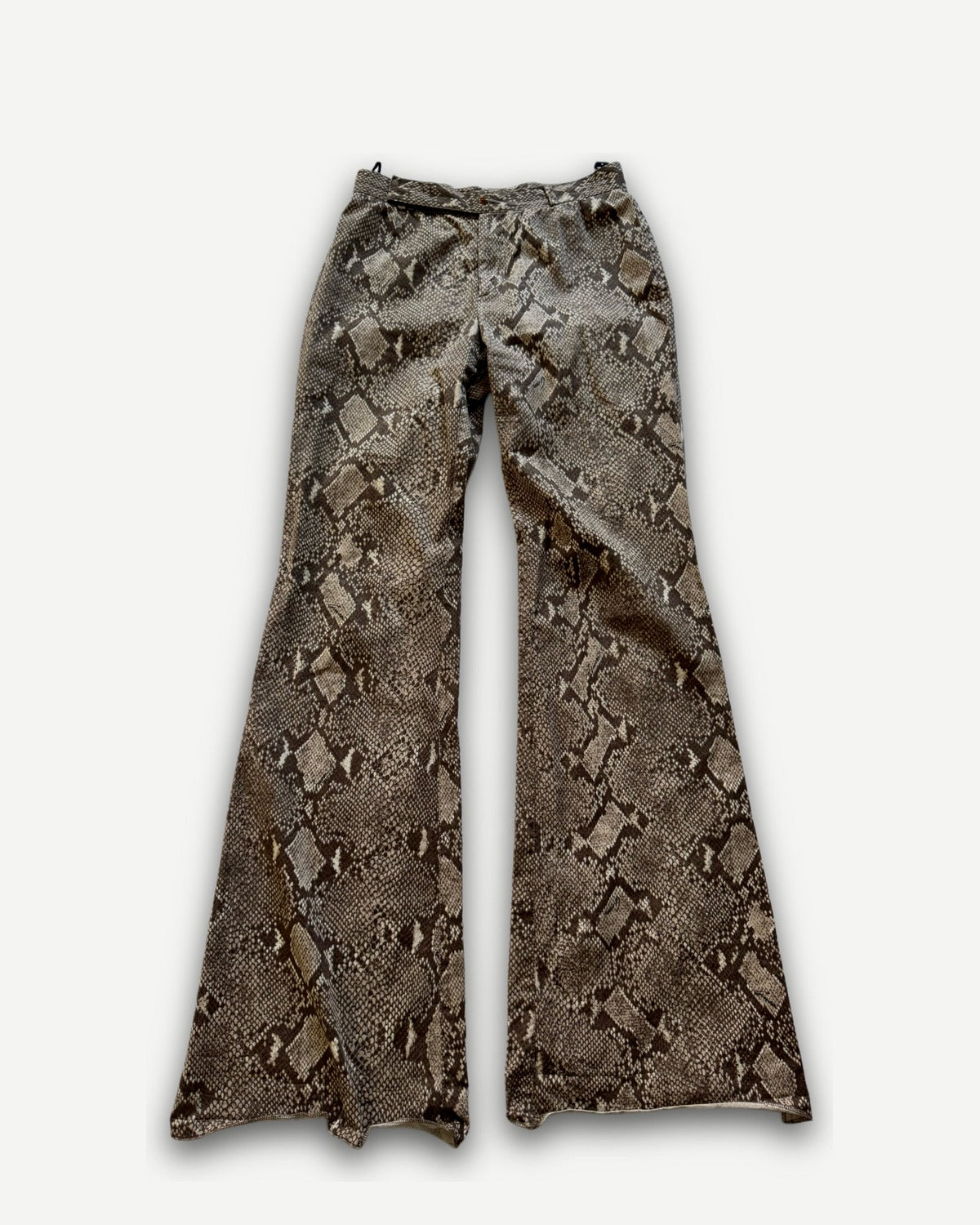 Gucci by Tom Ford SS00 Python Print Flared Pants