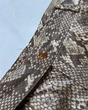 Gucci by Tom Ford SS00 Python Print Flared Pants