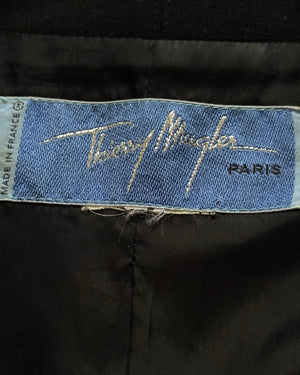 Thierry Mugler 80s Black Wool Jacket