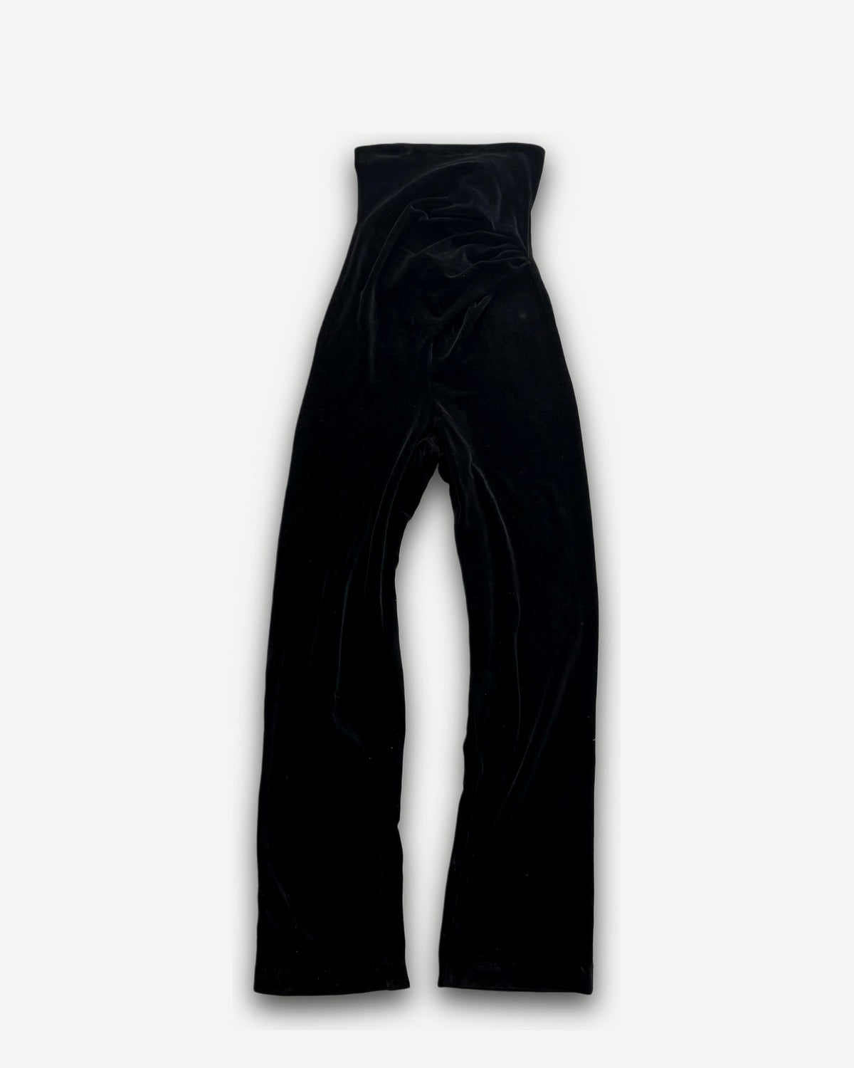 Helmut Lang 90s Black Velvet Catsuit