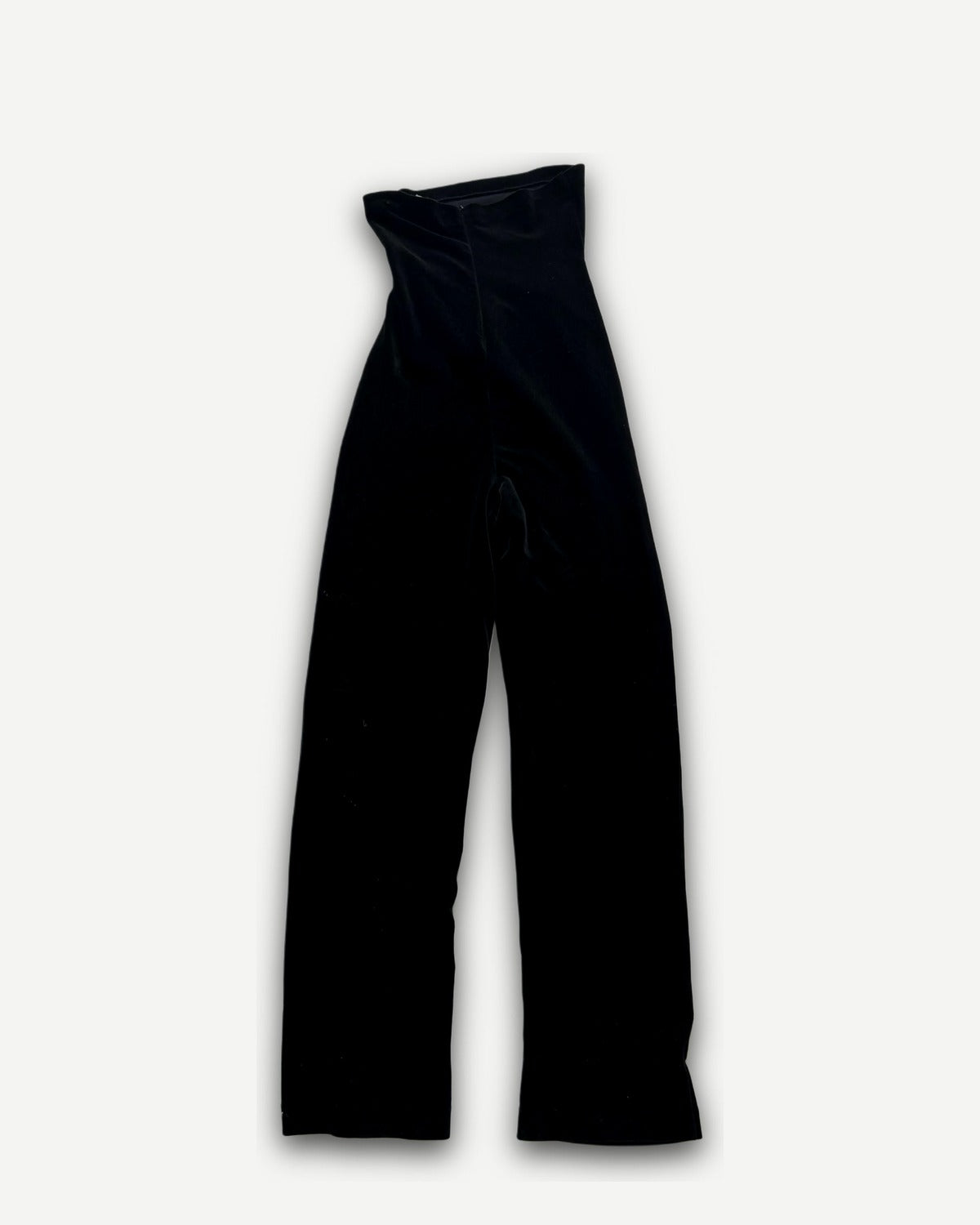 Helmut Lang 90s Black Velvet Catsuit
