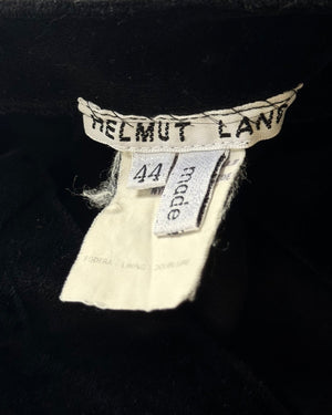 Helmut Lang 90s Black Velvet Catsuit