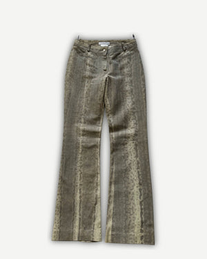 Christian Dior by John Galliano AW02 Lizard Skin Pants
