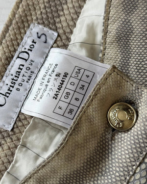 Christian Dior by John Galliano AW02 Lizard Skin Pants