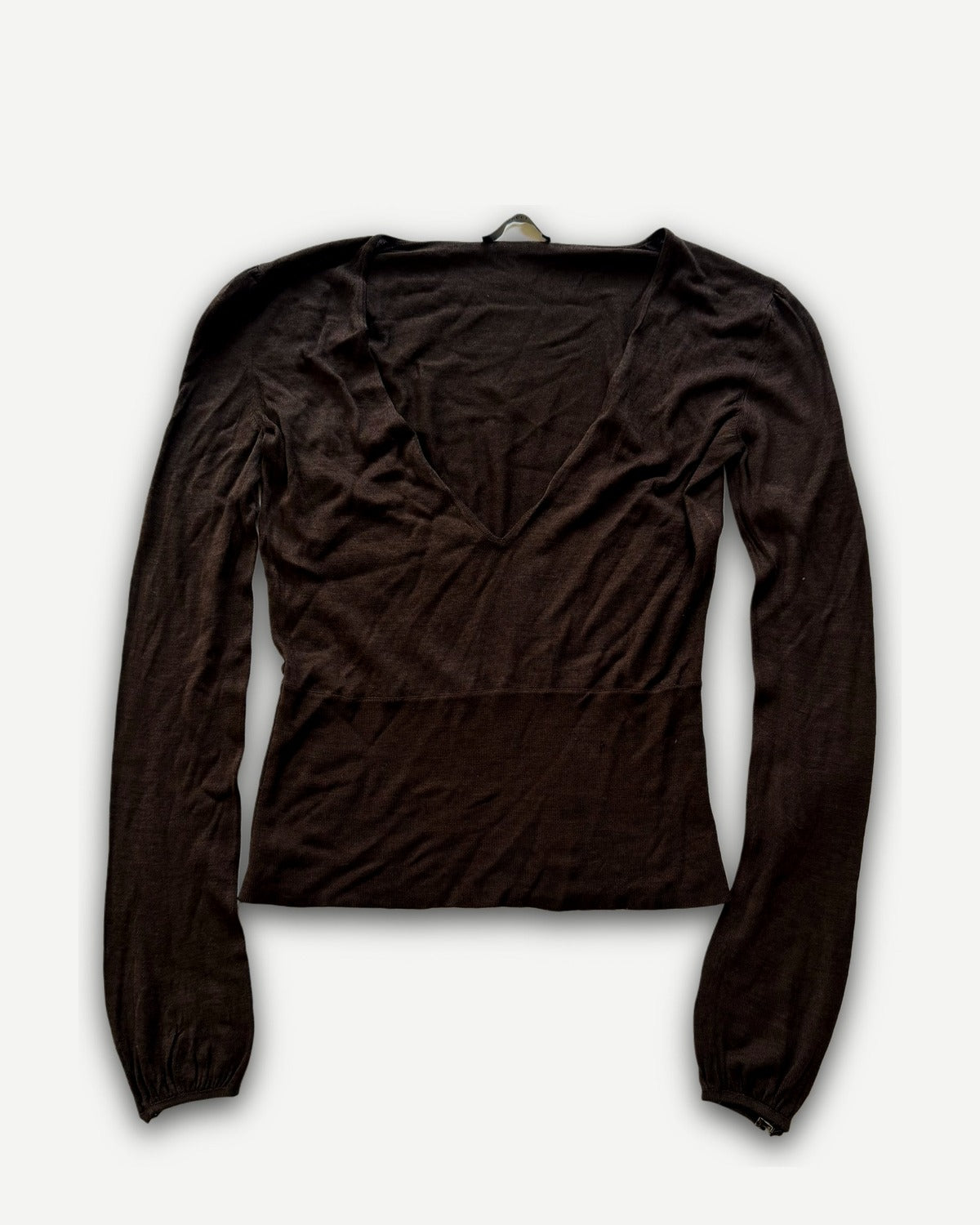 Gucci 90s by Tom Ford Deep Neck Knit Top