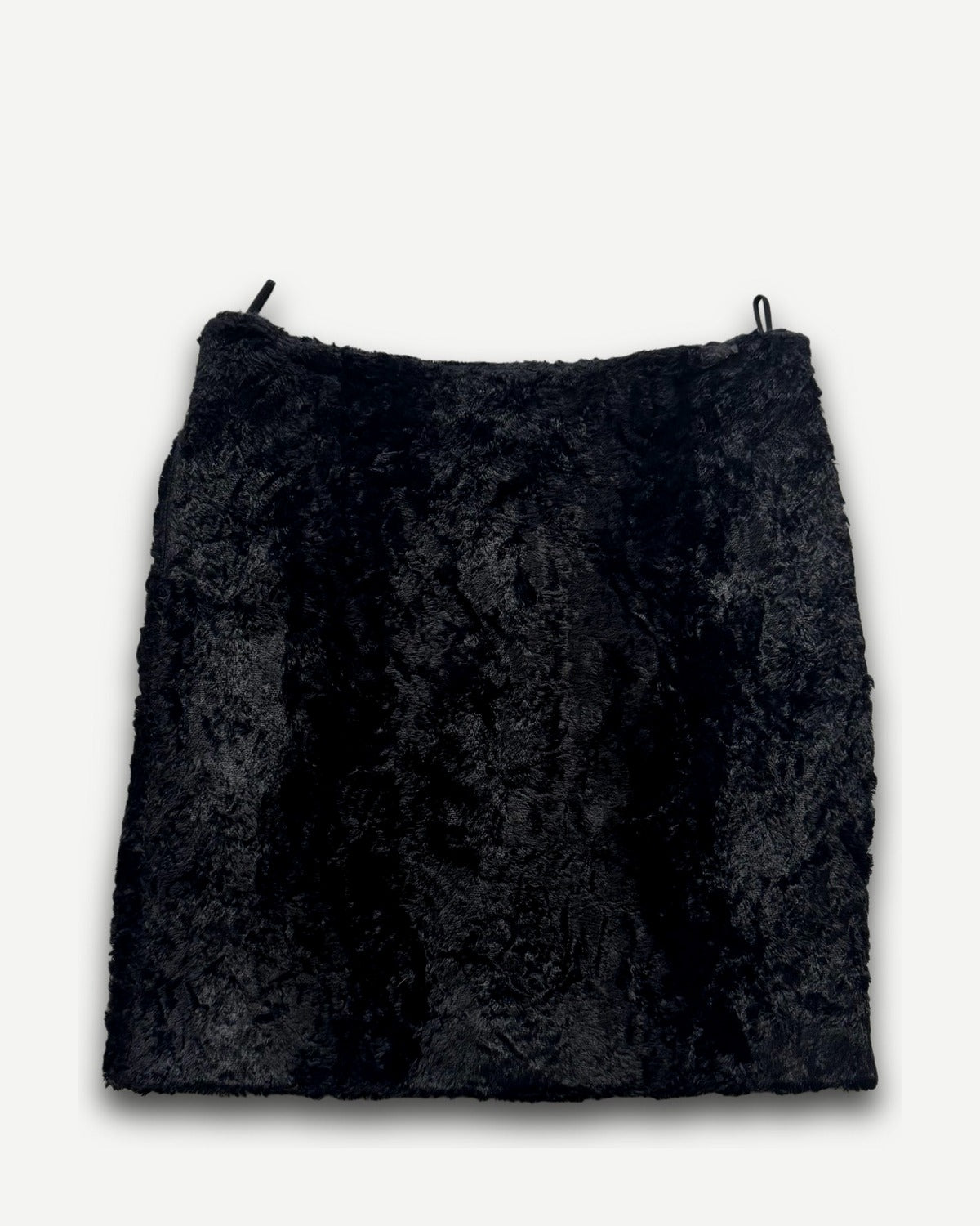 Helmut Lang 90s Faux Fur Skirt