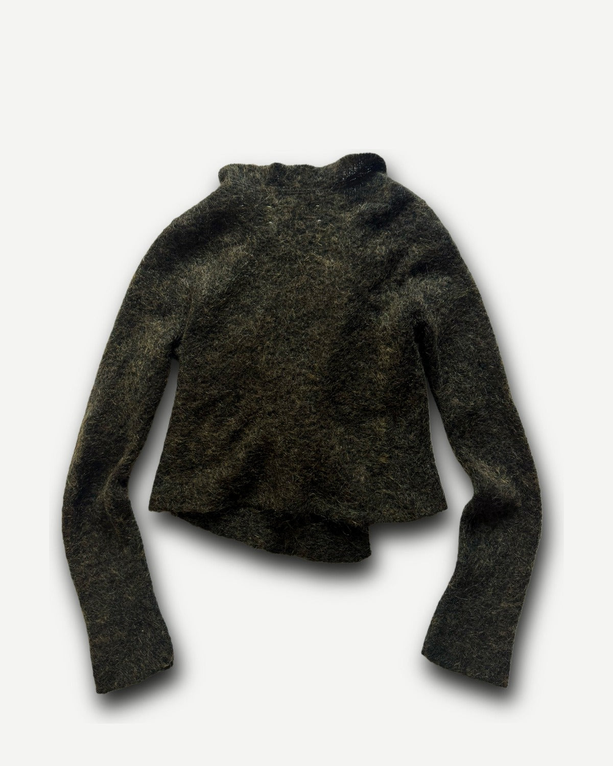 Maison Martin Margiela 90s Miss Deana Boiled Wool Cardigan