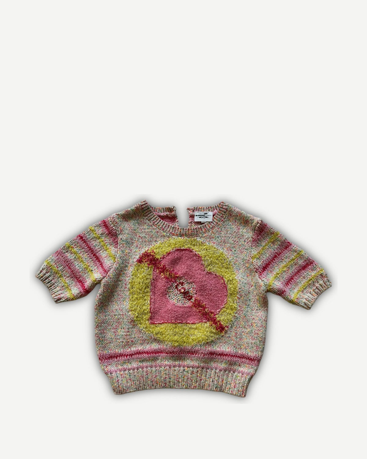 Chanel SS23 Sample Multicolor Heart Knit Sweater