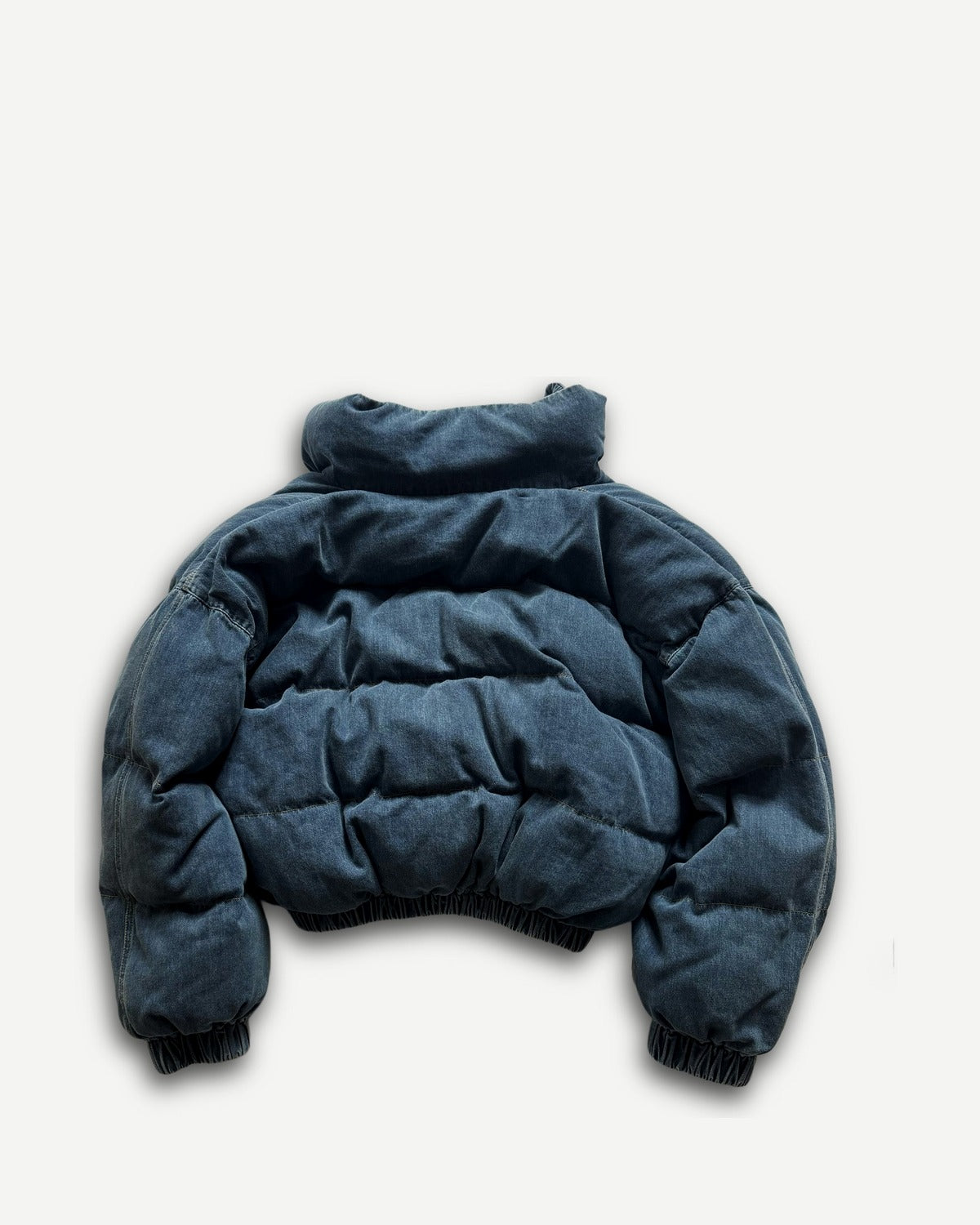 Chanel FW24 24K Sample Cropped Denim Puffer Jacket