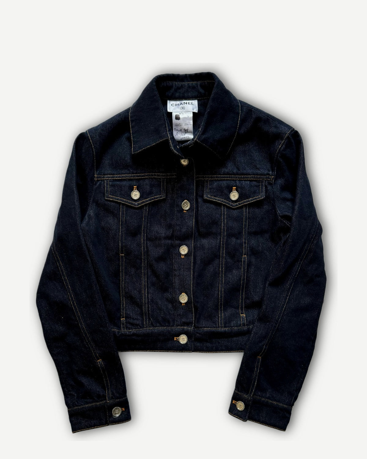 Chanel 2025 Sample Raw Denim Jacket