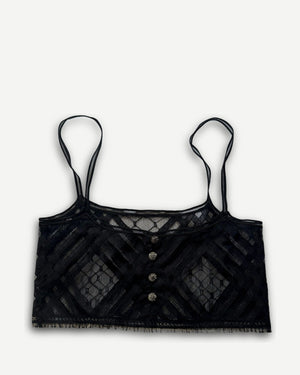 Chanel 2025 Sample Lace Bustier Top