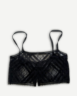 Chanel 2025 Sample Lace Bustier Top
