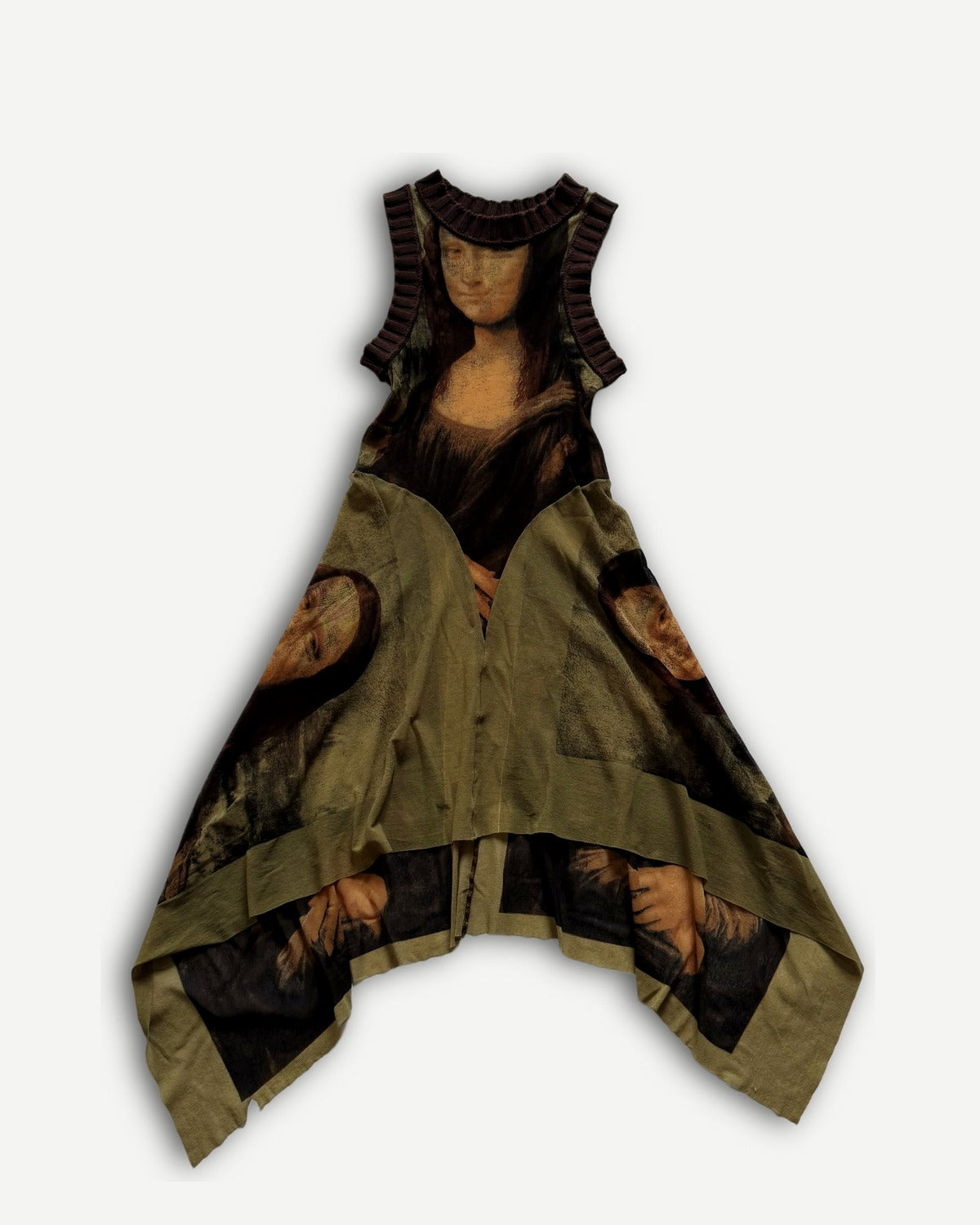 Jean Paul Gaultier SS95 Mona Lisa Mesh Knit Dress