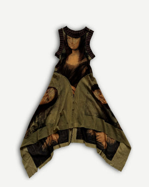 Jean Paul Gaultier SS95 Mona Lisa Mesh Knit Dress