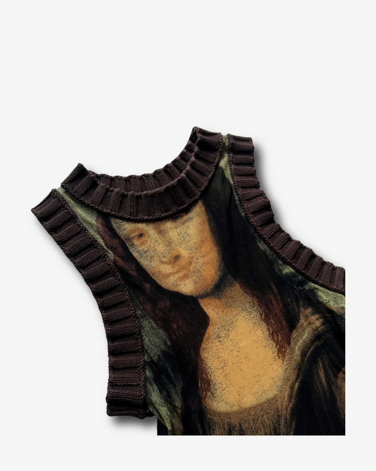 Jean Paul Gaultier SS95 Mona Lisa Mesh Knit Dress