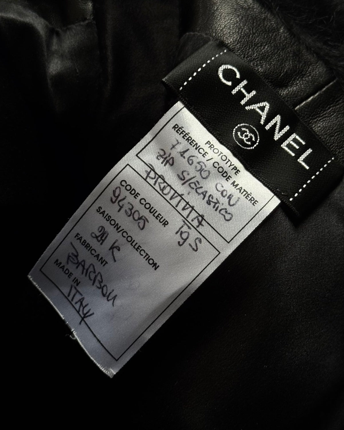 Chanel 2024 Sample Black Faux Fur Skirt