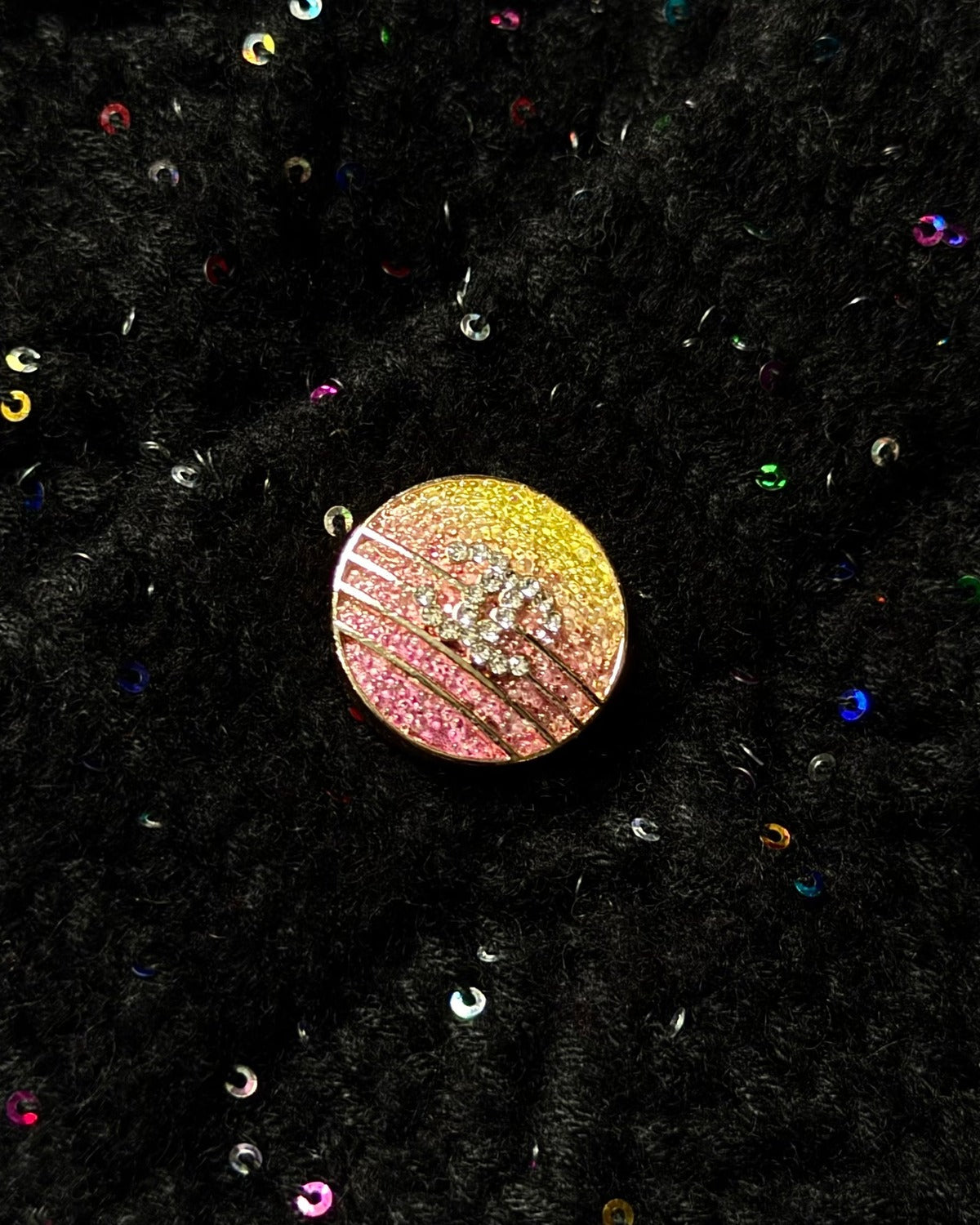 Chanel SS24 Sample Palm Knit Sequined Pants