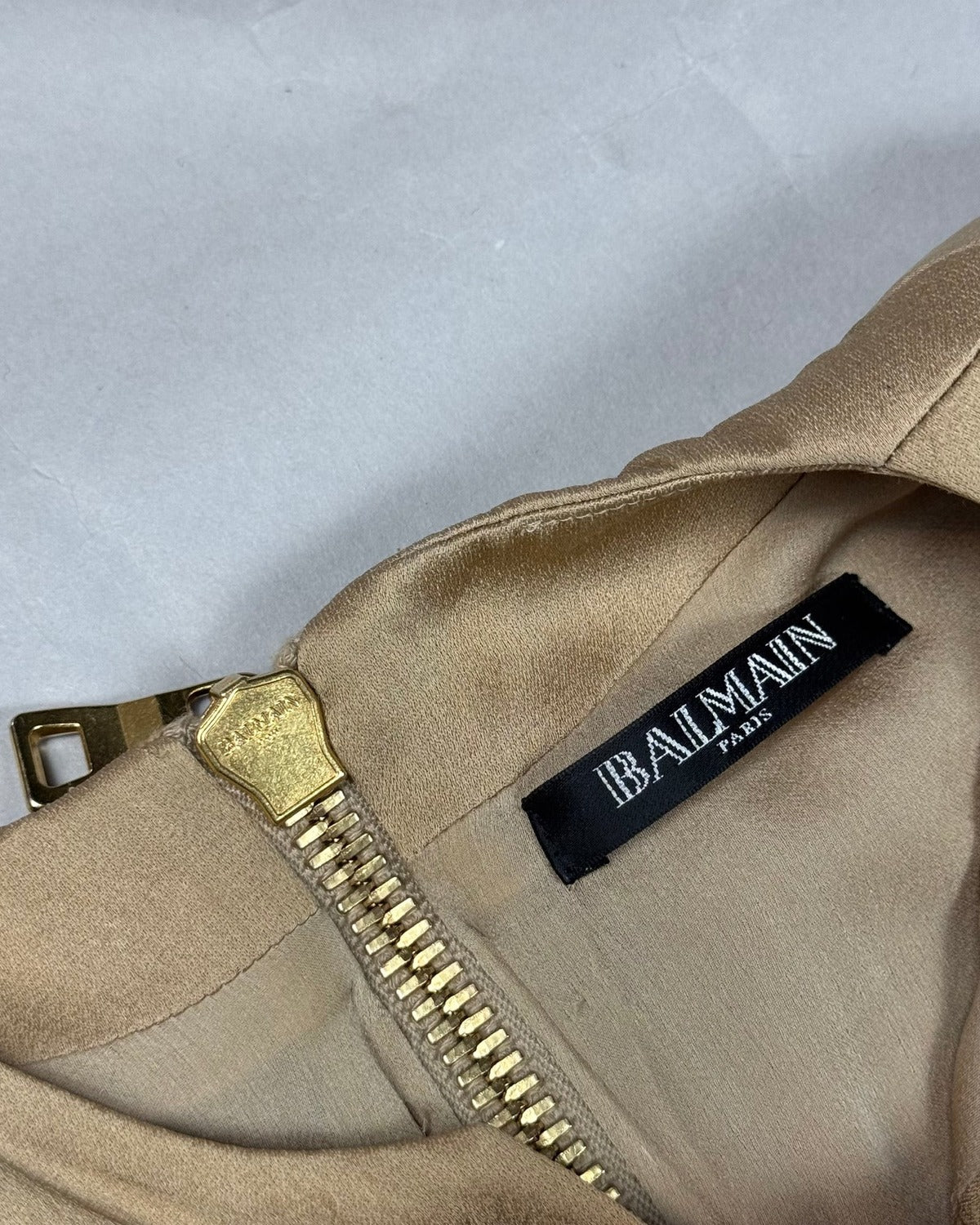 Balmain 2000s by Christophe Decarnine Layered Backlace Silk Dress