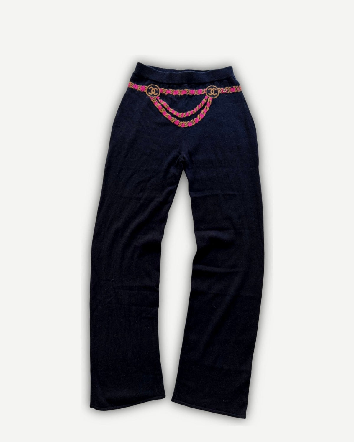 Chanel 2024 Cashmere Chain Knit Pants Sample