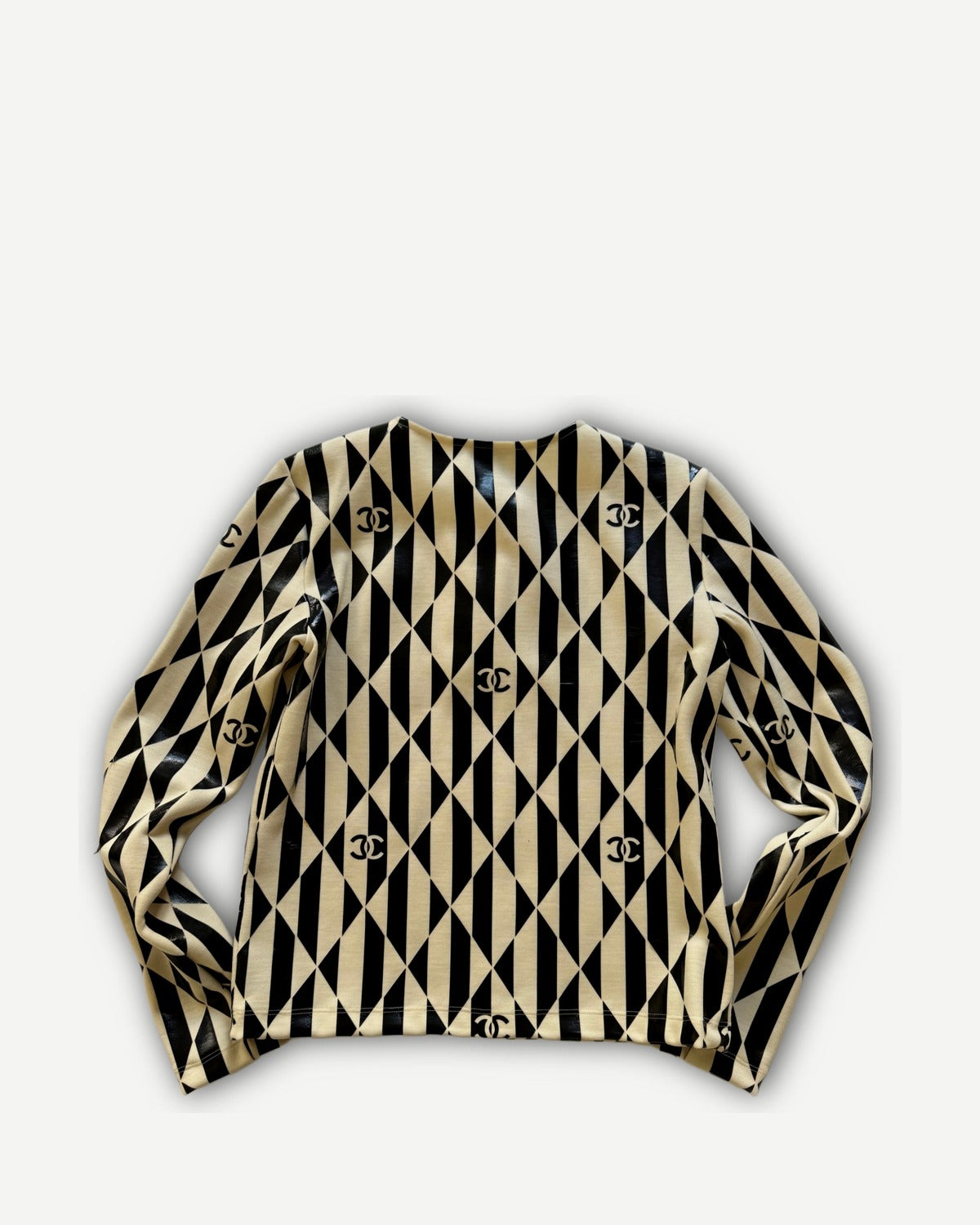 Chanel 2023 Checkerboard Logo Henley Sample