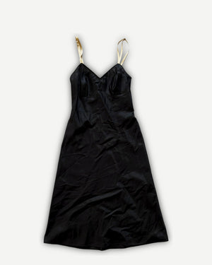Helmut Lang 90s Contrast Lace Dress