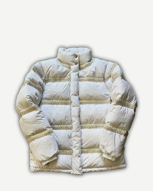 Chanel 2025 Boucle Trimmed Puffer Jacket Sample