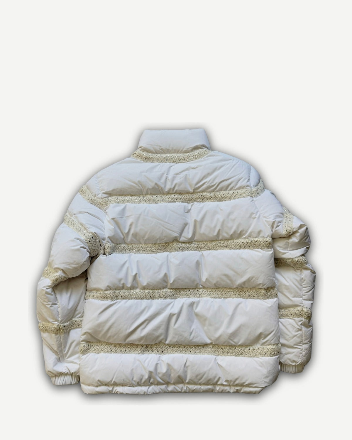 Chanel 2025 Boucle Trimmed Puffer Jacket Sample