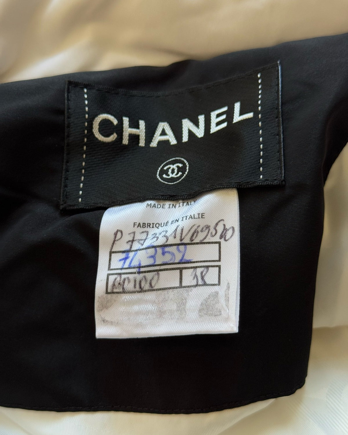 Chanel 2025 Boucle Trimmed Puffer Jacket Sample