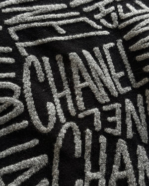Chanel 2021 Coco Neige Hooded Logo Knit Jacket Sample